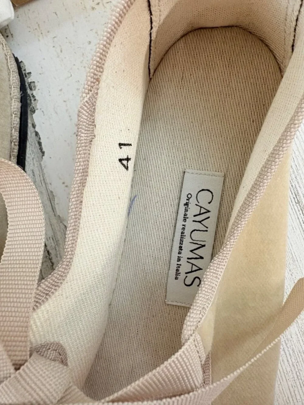 Cayumas Salome Beige Velvet Slippers Sz 41 10 NWT